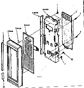 Part Location Diagram of 12988 Maytag Circuit board
