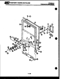 DOOR PARTS Diagram and Parts List for DW-3350DL2  Frigidaire Dishwasher