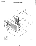 CABINET FRONT AND WRAPPER Diagram and Parts List for FAV157F1A1  Frigidaire Air Conditioner