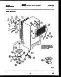 SYSTEM AND AUTOMATIC DEFROST PARTS Diagram and Parts List for 95-1787-00-04  Tappan Refrigerator