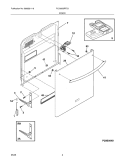 DOOR Diagram and Parts List for PLD2855RFC3  Frigidaire Dishwasher