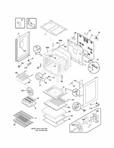 Body Diagram and Parts List for 79090313014  Kenmore Range