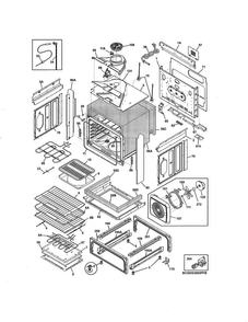 Body Diagram and Parts List for CGDS3065PFD  Frigidaire Range