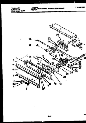 03 - CONTROL PANEL Diagram and Parts List for RGCF94EWBLACK  Frigidaire Range