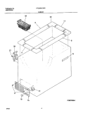 CABINET Diagram and Parts List for FFC05M1CW0  Frigidaire Freezer