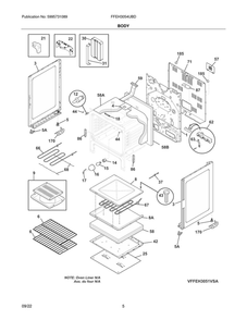 Part Location Diagram of 5304531693 Frigidaire DUCT