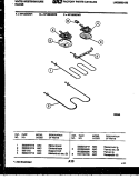 BROILER PARTS Diagram and Parts List for KF100KDH3  Frigidaire Range