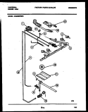 BURNER PARTS Diagram and Parts List for CG300SP2W1  Frigidaire Range
