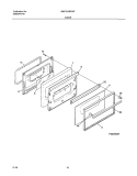 DOOR Diagram and Parts List for MSF312BFWF  Uni Range