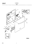 DOOR Diagram and Parts List for PLDS999CC0  Frigidaire Dishwasher