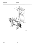 WINDOW MOUNTING PARTS Diagram and Parts List for FAS185J2A3  Frigidaire Air Conditioner