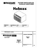 COVER Diagram and Parts List for HA80A  Frigidaire Air Conditioner