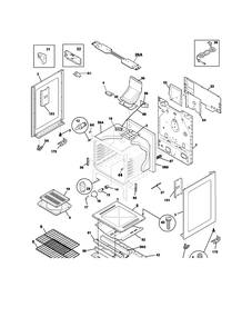 Body Diagram and Parts List for 79074033312  Kenmore Range