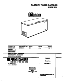 COVER Diagram and Parts List for GFC20M4GW2  Gibson Freezer