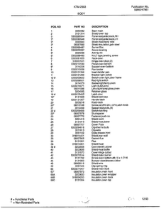 Body Page 2 Diagram and Parts List for 2883-81B  Frigidaire Range