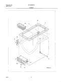CABINET Diagram and Parts List for GFC05M3EW4  Gibson Freezer