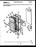 DOOR PARTS Diagram and Parts List for MFU17M3BW1  Frigidaire Freezer
