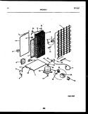SYSTEM AND AUTOMATIC DEFROST PARTS Diagram and Parts List for FPCE24VPL0  Frigidaire Refrigerator