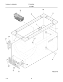 CABINET Diagram and Parts List for FFC20K0DW1  Frigidaire Freezer