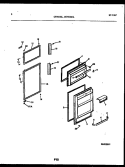 DOOR PARTS Diagram and Parts List for GTNI181WL0-00  Uni Refrigerator