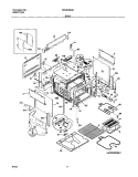BODY Diagram and Parts List for FES367BCB  Frigidaire Range