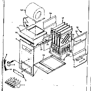 Part Location Diagram of 90559 Frigidaire Panel
