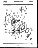 DOOR PARTS Diagram and Parts List for DE6420RW2  Frigidaire Dryer