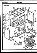 BODY PARTS Diagram and Parts List for CEE2M4WSAA  Gibson Range