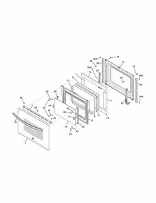 Part Location Diagram of 808950013 Frigidaire DOOR ASSEMBLY