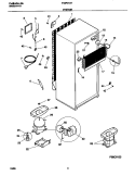 SYSTEM Diagram and Parts List for F44P21ATD0  Frigidaire Refrigerator