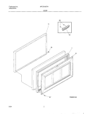 DOOR Diagram and Parts List for MFC07M3FW3  Frigidaire Freezer