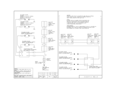 Wiring Diagram Diagram and Parts List for FFGC3010QSA  Frigidaire Cooktop
