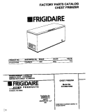 COVER Diagram and Parts List for FFC20D7GW0  Frigidaire Freezer