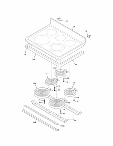 Part Location Diagram of 318394231 Frigidaire MAIN TOP Assembly