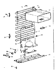 Cooling Unit Diagram and Parts List for 5648611181  Kenmore Refrigerator