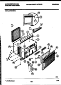CABINET PARTS Diagram and Parts List for MAC073P7A1  Frigidaire Air Conditioner