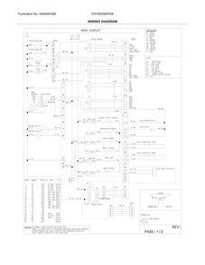 Wiring Diagram Diagram and Parts List for EW30DS80RSB  Electrolux Range