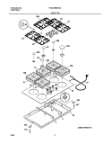 MAINTOP Diagram and Parts List for PLGC36S9CCA  Frigidaire Cooktop