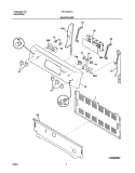 BACKGUARD Diagram and Parts List for FEFL88ACC  Frigidaire Range