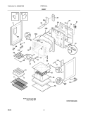 BODY Diagram and Parts List for FFEF3018LBB  Frigidaire Range