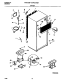 SYSTEM Diagram and Parts List for MRT21NRED1  Frigidaire Refrigerator