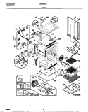 BODY Diagram and Parts List for FEF387CCBF  Frigidaire Range