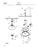 MOTOR & PUMP Diagram and Parts List for GSB5712BS0  Frigidaire Dishwasher