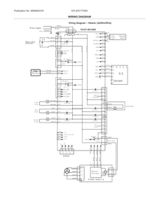 Wiring Diagram Diagram and Parts List for EFLW317TIW0  Electrolux Washer