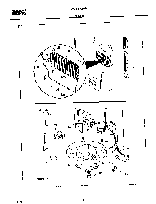 System Diagram and Parts List for GFU17F7GW4  Gibson Freezer