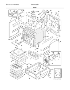 Part Location Diagram of 809128201 Frigidaire PANEL