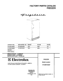 COVER Diagram and Parts List for FFU20FC6AW1  Frigidaire Freezer