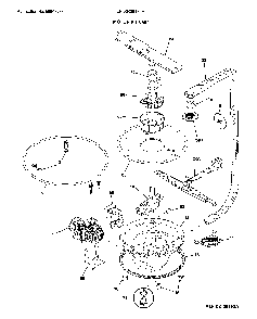 Motor & pump Diagram and Parts List for LFID2426TF4A  Frigidaire Dishwasher