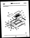 TOP DOOR PARTS Diagram and Parts List for 77-4957-32-09  Tappan Range