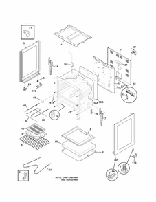 Body Diagram and Parts List for 79090821409  Kenmore Range
